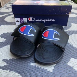 Champion Mens mega slides black 10